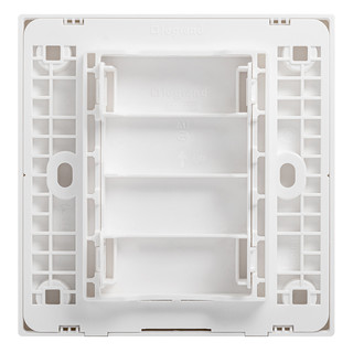 罗格朗 LEGRAND 开关插座面板 简悦系列陶瓷白色 86型墙壁插座 空白面板