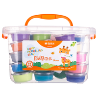 晨光 4D超轻粘土 12色补充装*2袋+赠4包白色