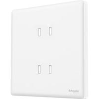 Schneider Electric 施耐德电气 珍铂系列 NP1426U2_WE_C1 四孔插座 丝绒白