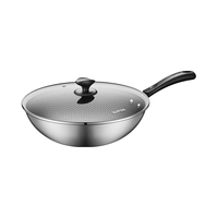 苏泊尔（SUPOR）炒锅304不锈钢不粘锅煎炒锅燃气电磁炉通用 32cm【2~5人适用】