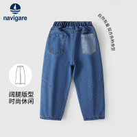 navigare 儿童 保暖牛仔裤 异色口袋 休闲裤
