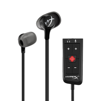  HYPERX/极度未知 电竞游戏 入耳式游戏耳机+灵音Plus声卡  黑色