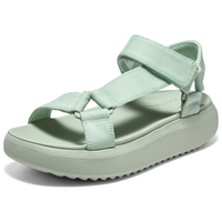 斯凯奇(Skechers)女鞋时尚休闲鞋轻便厚底机能凉鞋113746 薄荷色488 35