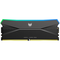 宏碁掠夺者（PREDATOR）32G(16G×2)套装 DDR5 8000频率 台式机内存条 Hera影锋系列 RGB灯条(C36) 潜影黑 AI电脑配件