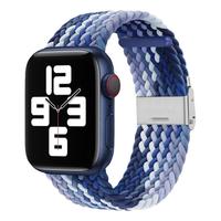 Hi-RiCE 适用苹果s7手表apple watch7/8/9表带s8彩虹尼龙编织卡扣iwatch6/se/5/4代ultra手表带44mm男女s6/s5智能配件