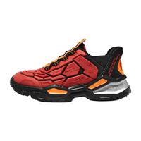 Skechers斯凯奇闪穿鞋红色新年男童一脚蹬休闲鞋中大童运动鞋