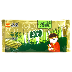 众望食品 小麻花 海苔咸味 312g 休闲零食