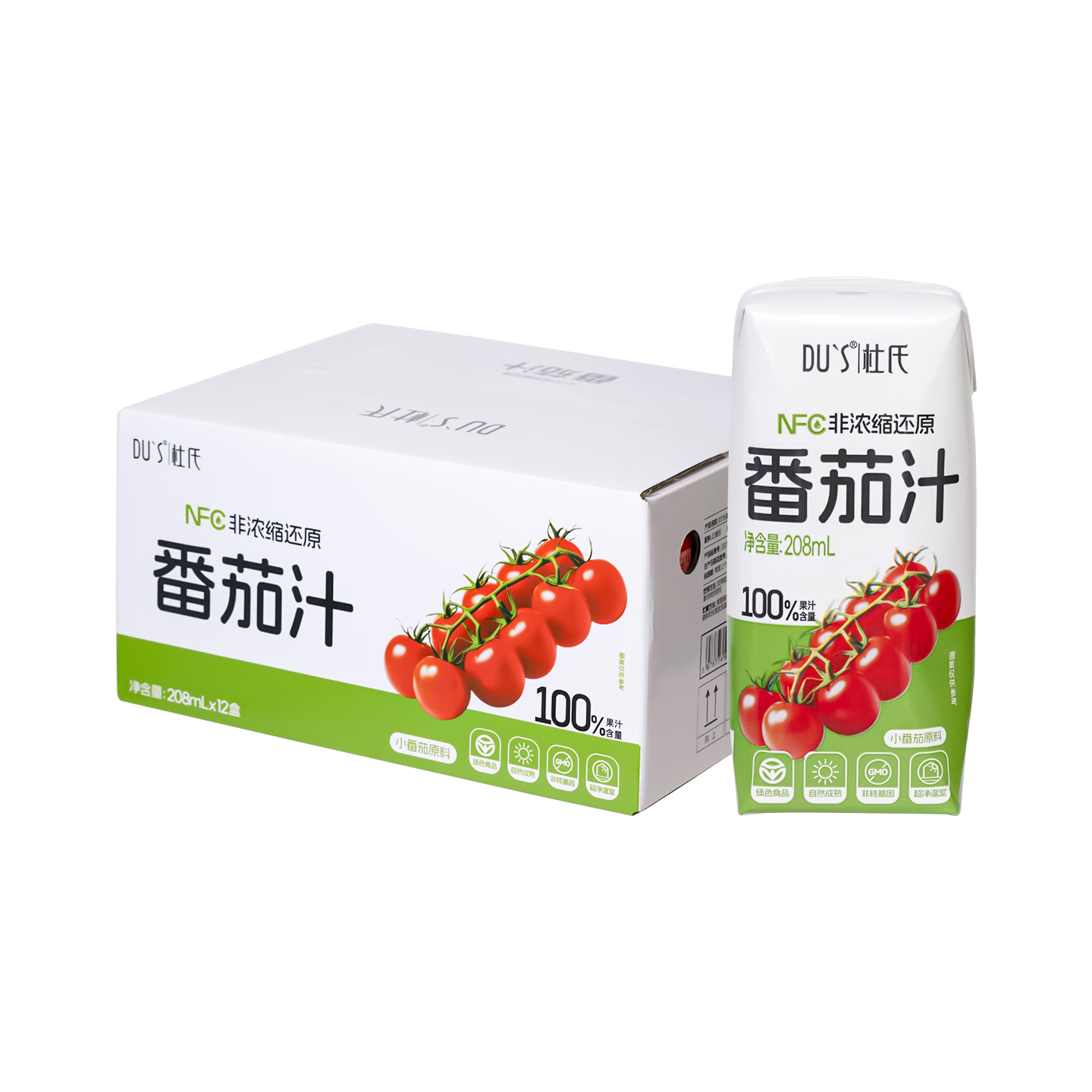 DU'S NFC红番茄汁 200ml*12瓶 果汁饮料