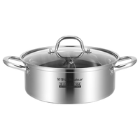 荣事达（Royalstar）鸳鸯锅火锅锅304不锈钢锅汤锅燃气灶电磁炉通用32cm 6L鸳鸯火锅【适合5-8人】 32cm