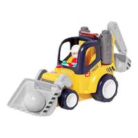 汇乐玩具 仿真模型认知启蒙玩具男女孩组装小车宝宝玩具 汇乐早教遥控工程车HC9988