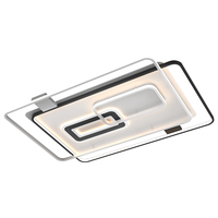 雷士（雷士 NVC ） 客厅大灯卧室房间灯大厅餐厅灯LED吸顶灯 北欧线条灯具套餐 简约 荐【三室两厅-5灯】搭餐厅灯