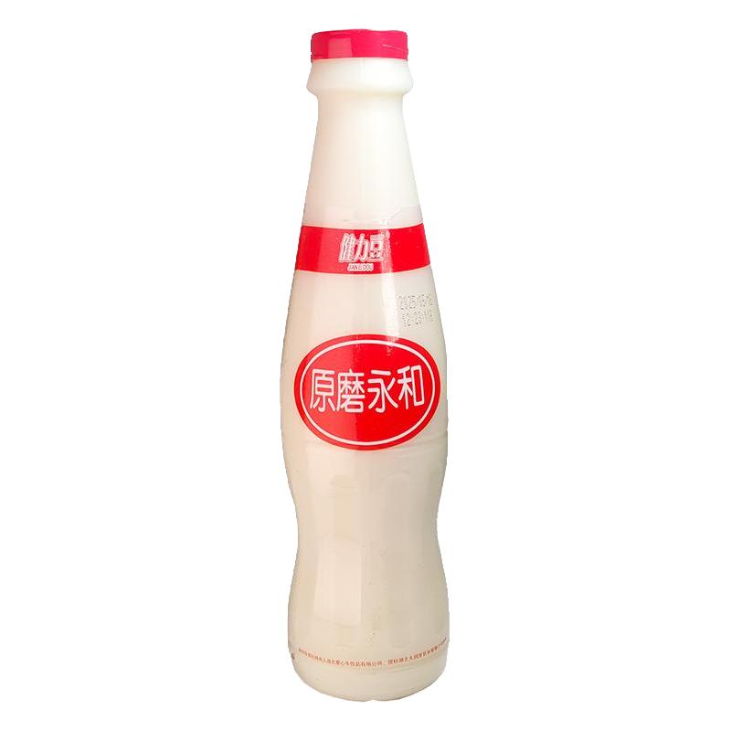 健力豆石磨豆奶瓶装315g早餐即饮永和豆奶豆浆植物蛋白饮料整箱