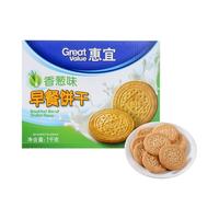 Great Value 惠宜 早餐饼干 1kg 香葱味 礼盒装