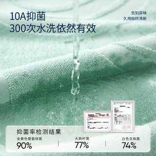 洁丽雅（Grace）国色祥韵高能五色毛巾10A抗菌纯棉吸水亲肤全棉成人洗脸面巾 青色