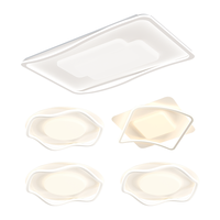 TCL照明LED客厅灯北欧现代奶油风吸顶灯全屋灯具 水瓶无极调光套餐E 三室两厅套餐E