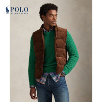 保暖服饰：RALPH LAUREN 拉夫劳伦 男装 25年秋季绗缝灯芯绒马甲RL100266 200-浅赤褐色 M