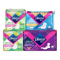 Libresse 卫生巾植萃金盏花纯棉卫生巾姨妈巾日夜用组合48片v（送得宝抽纸一提4包）