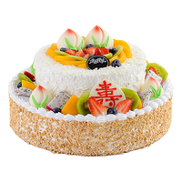  曼恒 全国同城配送当天到 蛋糕  8英寸(适合2-4人) 礼盒装 850g