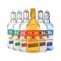 YONGFENG 永丰牌 北京二锅头 出口小方瓶 全家福 42%vol+46%vol+50%vol 清香型白酒 500ml*6瓶 整箱装