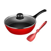 ZWILLING 双立人 炒锅(28cm、不粘、铝合金、红色)