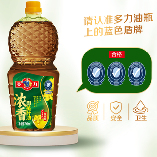 多力浓香菜籽油700mL家用烹饪炒菜桶装非转基因食用油