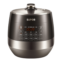 移动端、京东百亿补贴：苏泊尔 0涂层精钢球釜 电压力锅 双胆  6L