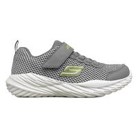 Skechers斯凯奇童鞋男童简约纯色活力休闲运动鞋400083L GYLM灰色/柠檬色 37
