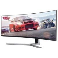 SAMSUNG 三星 C49HG90DMC 48.9英寸 VA 曲面 FreeSync 显示器(3840×1080、144Hz、125%sRGB、HDR600)