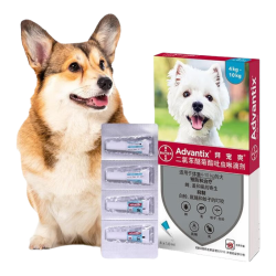 拜宠爽 狗狗用体外驱虫药滴剂成幼犬小中大型犬除跳蚤蜱虫驱避蚊子杀虫药 犬用1.0ml【4.1-10kg