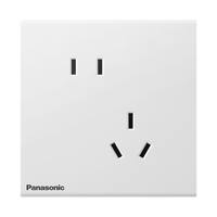 松下（Panasonic）悦畔白色开关插座大面板开关大间距五孔插座双USB插座 电视插座