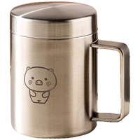 onlycook316不锈钢杯水杯子 儿童宝宝口杯牛奶杯早餐杯 无盖熊猫200ml 316双层刻度杯/200ml-无盖熊猫