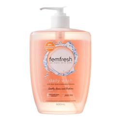 芳芯 英国femfresh芳芯女性私处护理液日常洗护清爽抑菌长效清洁600ml