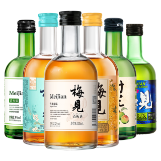 梅见 青梅酒风味组合330ml*5瓶+时光梅酒330ml*1瓶