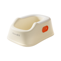 曼龙儿童洗屁股宝宝女孩屁屁盆婴儿男孩洗pp清洁可坐免蹲 【软垫】活力橙【加厚加深防溅】