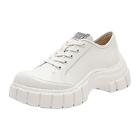思加图2024春季奶油琴键鞋复古饼干鞋小白鞋厚底板鞋ESE11AM4 奶油白 35