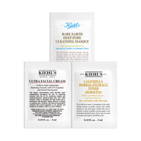 Kiehl's 科颜氏 白泥面膜5ml+高保湿水3ml+高保湿洁面3ml
