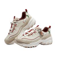 斯凯奇圣诞系列Skechers老爹鞋麋鹿增高复古休闲运动女鞋150037 自然色/多彩色/NTMT