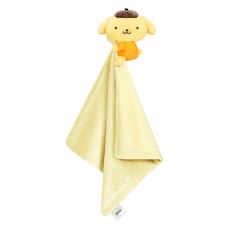 澳贝（auby）婴儿安抚巾宝宝新生儿口水巾睡眠神器0-1岁柔软亲肤三丽鸥布丁狗