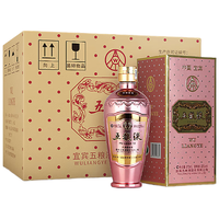 WULIANGYE 五粮液 玫瑰金 39%vol 浓香型白酒 375ml*6瓶 整箱装