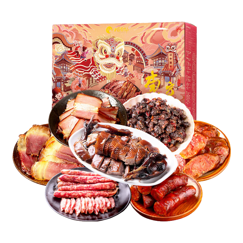 腊货郎 烟熏五花肉 3350g 东方盛宴大礼包