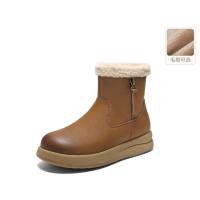 今日必买：BeLLE 百丽 女士复古擦色雪地靴 商场同款