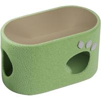 佩贝乐剑麻猫抓板窝一体耐磨不掉屑双层猫窝隧道超大椭圆猫爪板