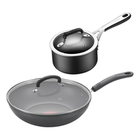 特福(Tefal)锅具不粘锅套装 煎炒锅煎锅奶锅家用炒菜锅组合套装 电磁炉燃气灶 煎炒锅28cm+奶锅16cm 2件套