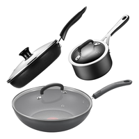 特福(Tefal)锅具不粘锅套装 煎炒锅煎锅奶锅家用炒菜锅组合套装 电磁炉燃气灶 煎炒锅28cm+煎锅24cm+奶锅16cm 3件套