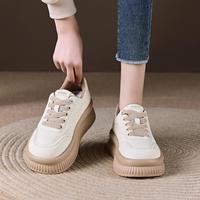 艾斯臣 ACESC 厚底增高小白鞋女百搭时尚春秋休闲运动板鞋