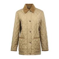 BURBERRY博柏利 菱格绗缝灯芯绒领女士夹克棉服外套