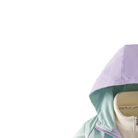 WALNUT DUCK【防风保暖】小黄鸭童装女童外套秋季儿童户外运动三合一连帽冬装 浅紫-单外套 130