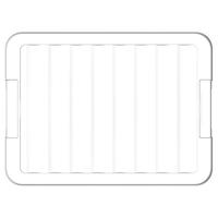 SPACEXPERT塑料收纳箱大号衣物儿童玩具收纳箱塑料整理箱书箱车载收纳箱 【白色16L】无轮单只装