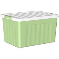  SPACEXPERT/空间专家 塑料收纳箱  【绿色16L】无轮单只装 16升 1个