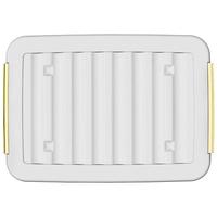 SPACEXPERT塑料收纳箱大号衣物儿童玩具收纳箱塑料整理箱书箱车载收纳箱 【黄色60L】有轮单只装